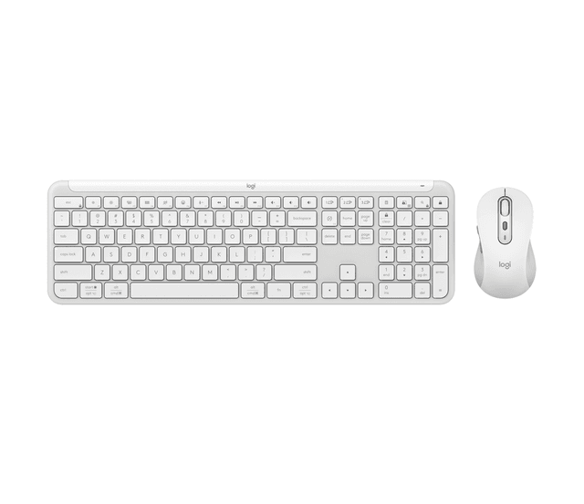 Logitech Acheter l'ensemble clavier et souris ultra-fin Signature MK955 en Blanc Cassé