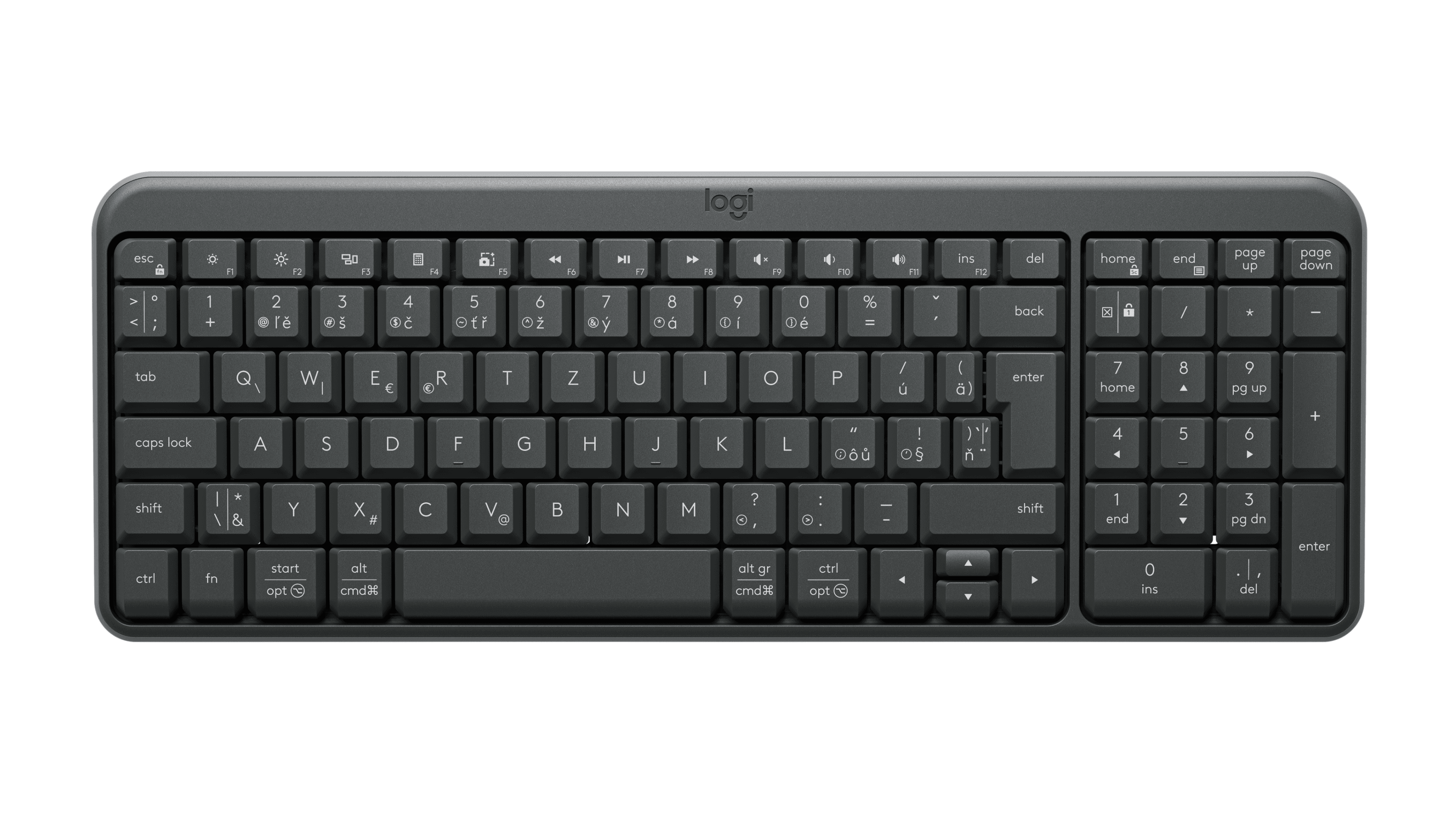 Logitech K250 Bluetooth® Compact Keyboard in Graphite