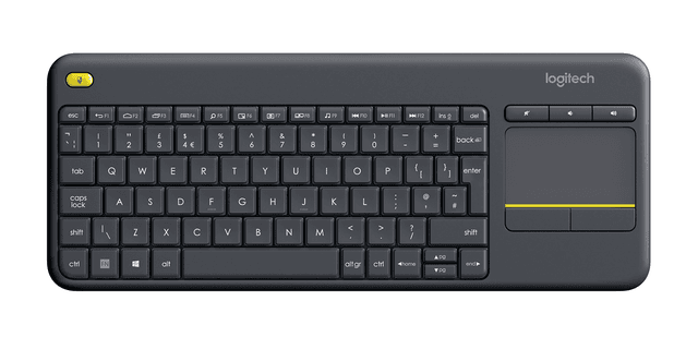 Logitech K400 Plus Touchpad Keyboard For Tv Connected Pc in Black