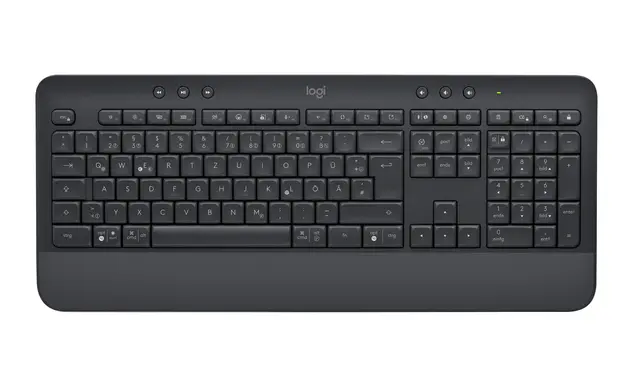 Logitech Tastiera wireless Signature K650 con supporto per i polsi in Grafite, Tedesco (QWERTZ)