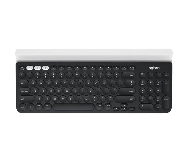 Logitech K780 Multi-Device Wireless Keyboard in Dark Grey/Plain White