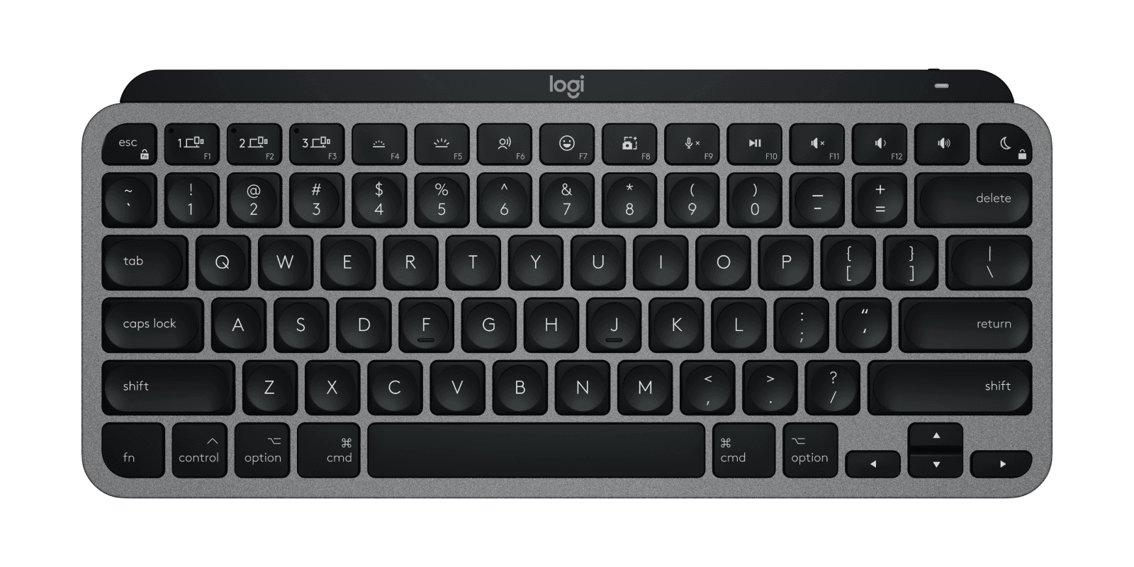 MX Keys Mini for Mac - Compact Bluetooth Keyboard, Space Gray