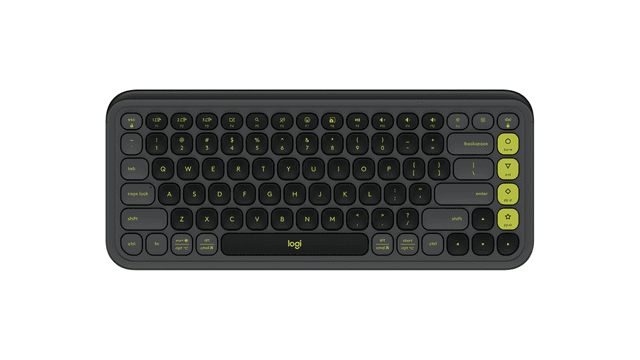 Logitech Clavier Bluetooth POP Icon Keys en Graphite Et Vert