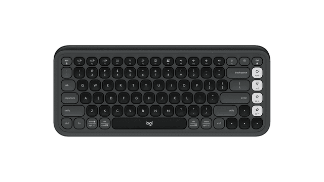 Logitech Clavier Bluetooth POP Icon Keys en Graphite Et Blanc