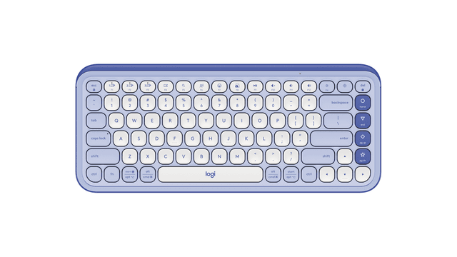 Logitech Clavier Bluetooth POP Icon Keys en Lila Und Offwhite