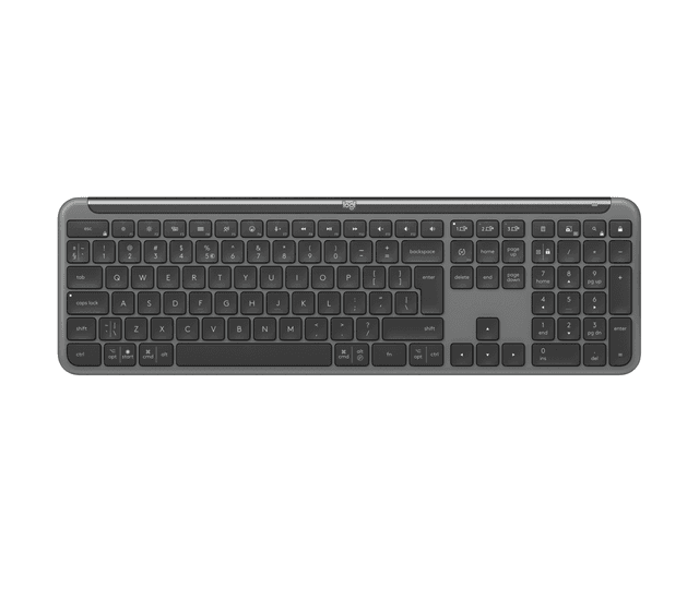 Logitech Köp det tunna trådlösa tangentbordet Signature K950 in Graphite, Engelska internationellt (QWERTY)