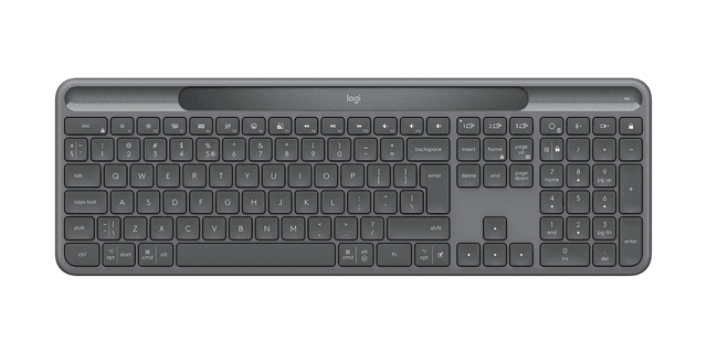 Logitech Signature Slim Solar+ K980 for Business in Grafite, Inglese Internazionale (QWERTY)