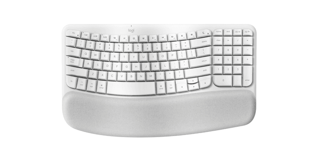 Logitech Wave Keys for Mac - Clavier ergonomique en Blanc Cassé
