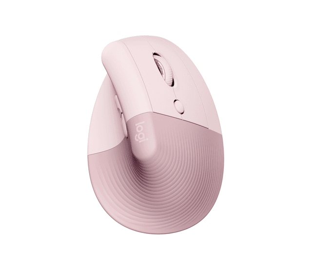 Logitech Lift Vertical Ergonomic Mouse in Rose