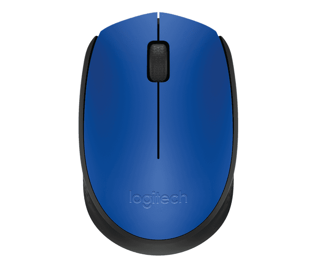 Logitech M171 Wireless Mouse - Comfort and Mobility in Blue/Black