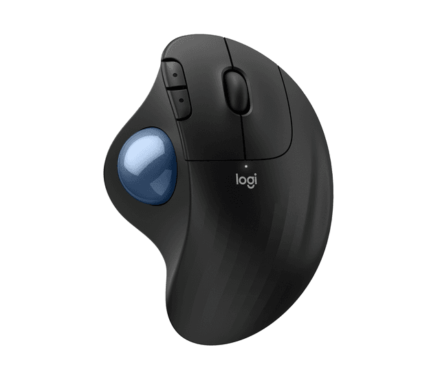Logitech Ergo M575S - Wireless Trackball Mouse | in Black + Blue Ball