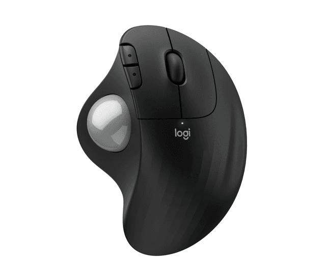 Logitech Ergo M575S - Wireless Trackball Mouse | in Black + Silver Ball