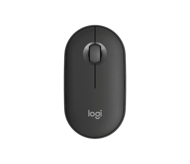 Logitech Pebble Mouse 2 M350s - Bluetooth, Slim, Portable in Tonal Graphite