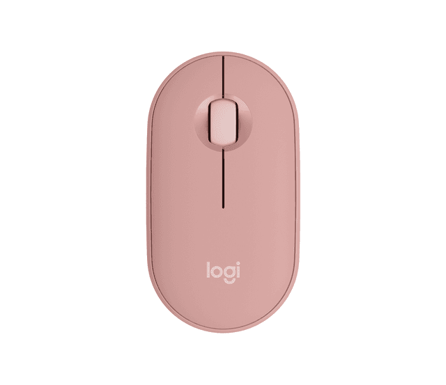Logitech Pebble Mouse 2 M350S - Bluetooth, Slim, Portable | in Tonal Rose