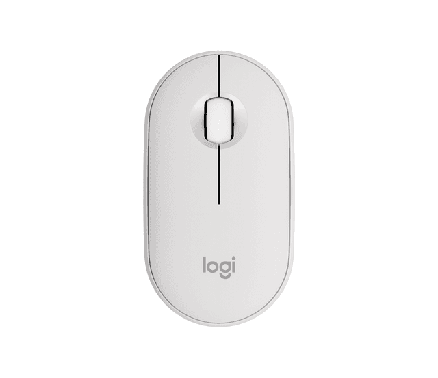 Logitech Pebble Mouse 2 M350S - Bluetooth, Slim, Portable | in Tonal White
