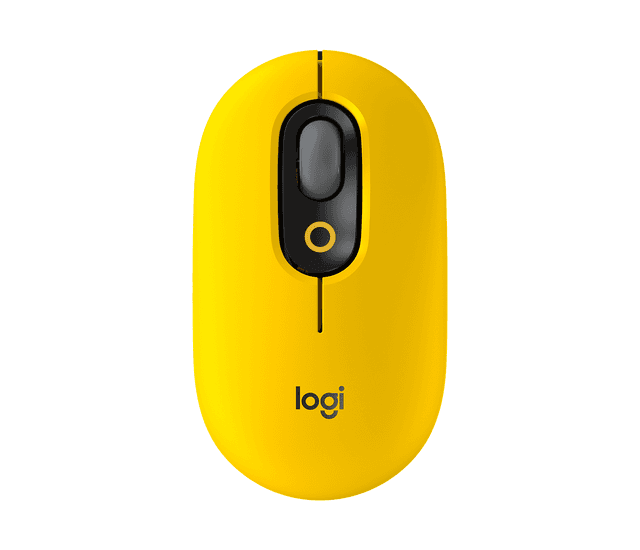 Logitech POP Wireless Mouse with Emoji Button Function in Blast