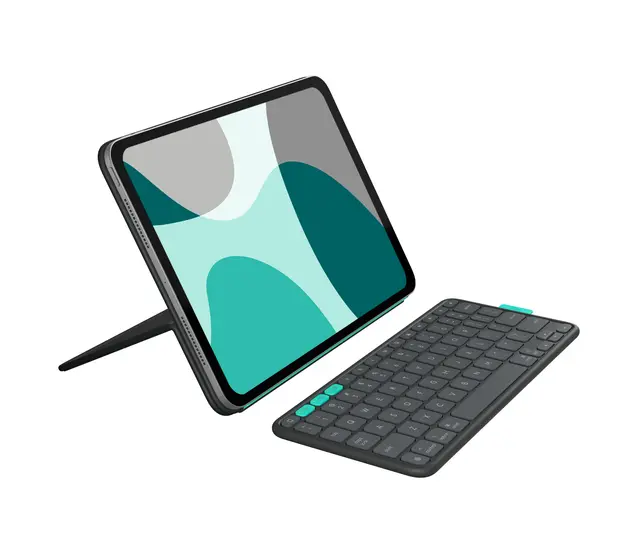 Logitech Flip Folio - iPad-toetsenbordcase in Graphite, Engels VS