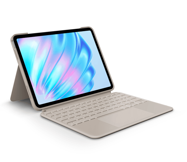 Logitech Refurbished Combo Touch iPad Air Keyboard Case in Sand