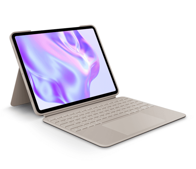 Logitech Refurbished Combo Touch iPad Pro Keyboard Case in Sand