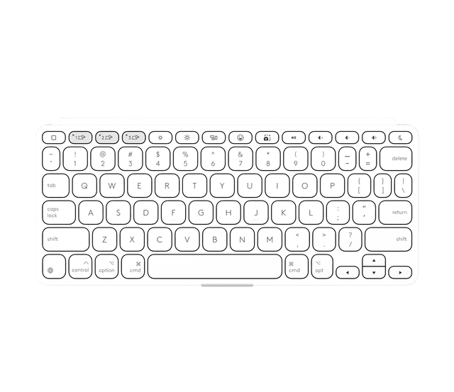Logitech Refurbished Keys-To-Go 2 iPad Keyboard in Pale Grey