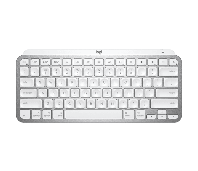 Logitech Refurbished MX Keys Mini for Mac keyboard in Pale Grey