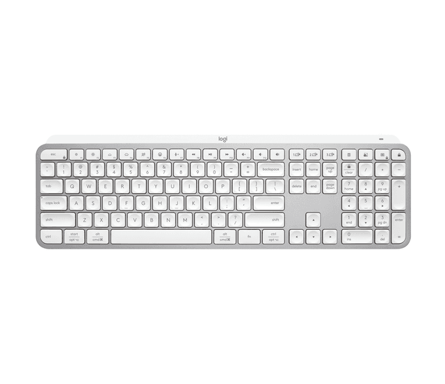 Logitech Refurbished MX Keys S Keyboard in Pale Grey