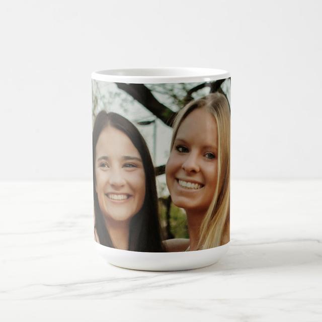 Add Your Own Custom Photo Sisters Besties Coffee Mug