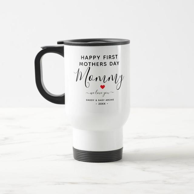 Simple & Chic Photo Collage Mug with Heart