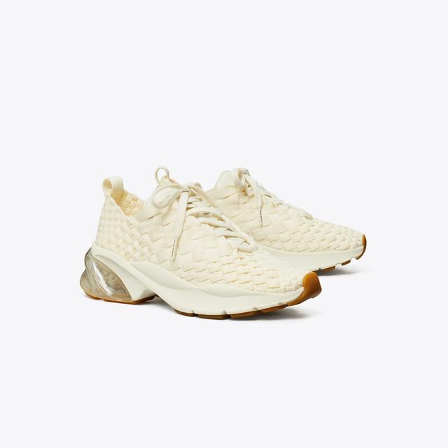 Tory Burch Women's Good Luck Woven Trainer, size 3