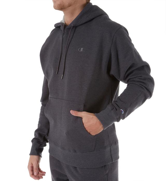 Champion Men's Powerblend Fleece Pullover Hoodie in Gray (S0889) | Size 2XL | HisRoom.com