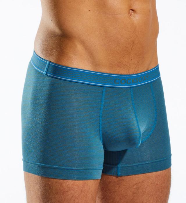 Cocksox Men's PRO Modal Stretch Sports Boxer Brief in Blue (CX12PRO) | Size Small | HisRoom.com