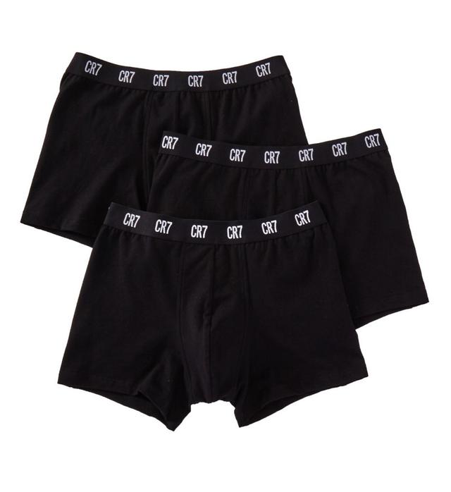 CR7 Men's Essential Cotton Stretch Trunks in Black (8100-49) | Size 2XL | HisRoom.com