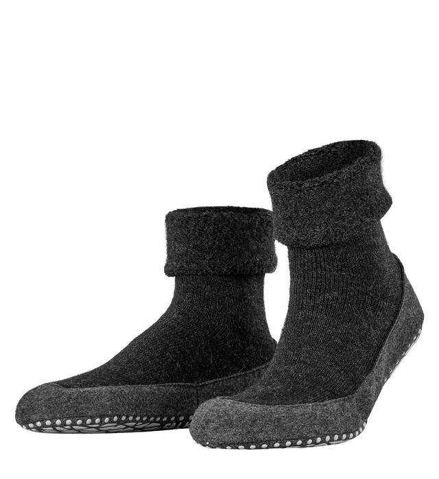 Falke Men's Cosyshoe Slipper Sock w/ Anti-Slip Grippers in Black (16560) | Size Small | HisRoom.com