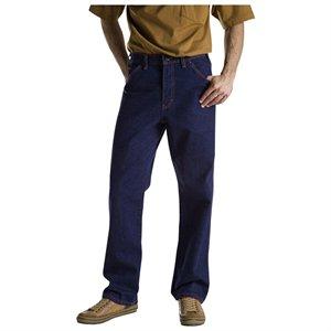 9393RNB 40 34 Mens Regular Fit 5-Pocket Straight Leg Prewashed Jean, Rinsed Indigo Blue