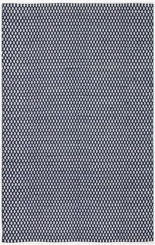 BOS685D-5 5 x 8 ft. Medium Rectangle Boston Hand Woven Bath Mats- Navy