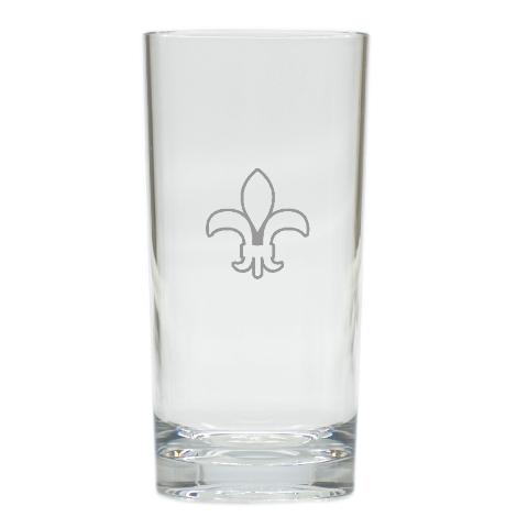 Tall Cooler Glass Set Of 6-Fleur-De-Lys
