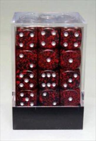 Manufacturing 25944 Silver Volcano Speckled - 6 Sided 12 mm Dice Set Of 36