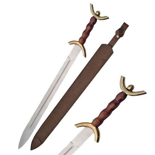 Celtic War Sword- Brass Guard