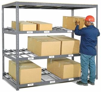 5 Level Carton Gravity Flow Rack - 96 x 96 x 84 in.