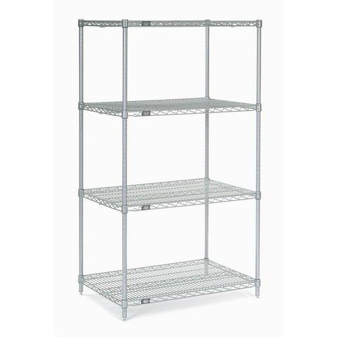 Epoxy 21 x 72 x 86 in. Starter Shelf Unit, Silver