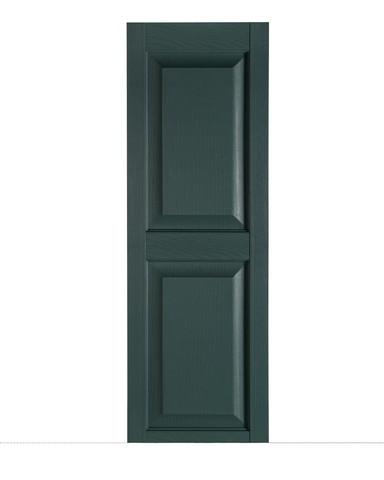 Premier Raised Panel Exterior Decorative Shutters, Heritage Green - 15 x 51 in.