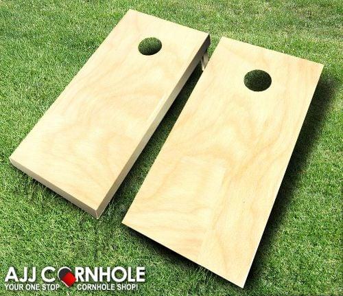 AJJCornhole Plain Cornhole Set with Bags - 8 x 24 x 48 in.