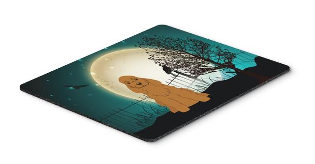 BB2285MP Halloween Scary Cocker Spaniel Red Mouse Pad, Hot Pad or Trivet