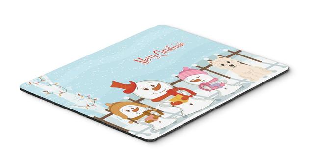 BB2373MP Merry Christmas Carolers Westie Mouse Pad, Hot Pad or Trivet