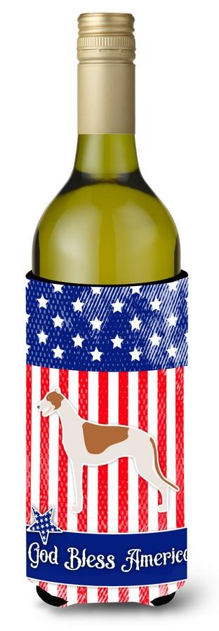 BB3305LITERK USA Patriotic Greyhound Wine Bottle Beverge Insulator Hugger