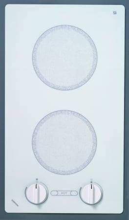 Alpine Series 2-burner Trimline Cooktop- white with analog control- two 6 .50 inch 120V UL