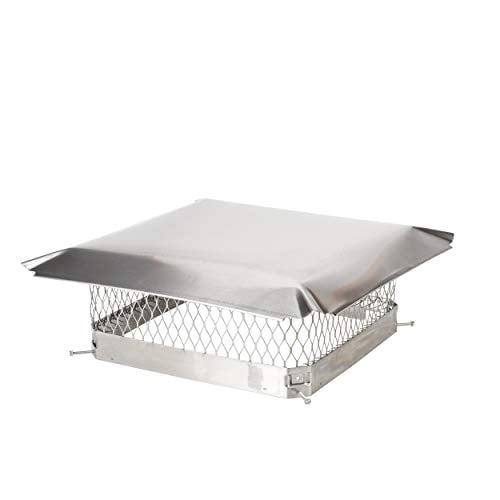 HY-C Single Flue Draft King- Stainless Steel Unpainted- 18 in. x 18 in.