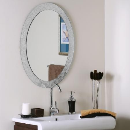 Frameless Crystal Wall Mirror