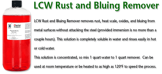 LCW Rust & Bluing Remover- 1 gallon