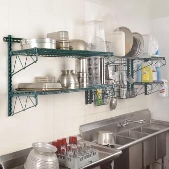 Focus Foodservice FWMGMS3019GN EZ Wall; Grid Mounting Wire Shelf 30X19 GN